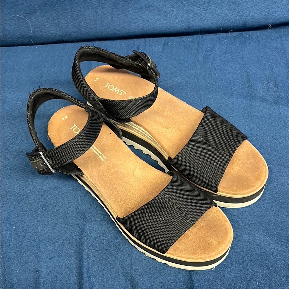 TOMS Women's Black Sandals